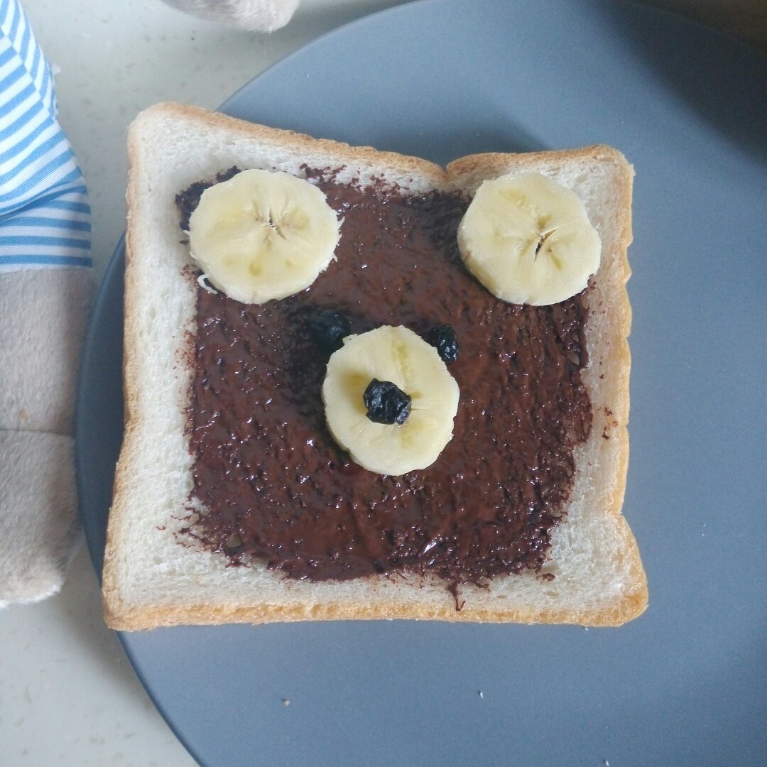 巧克力熊熊吐司