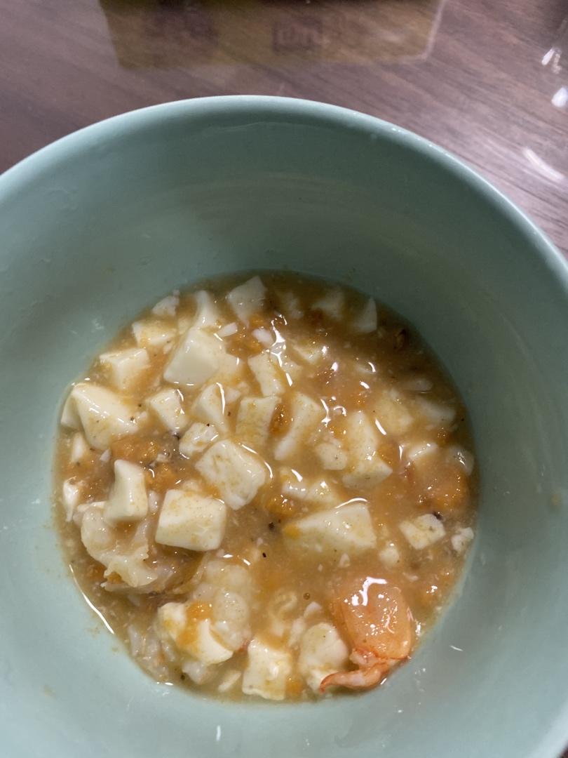 现拆蟹黄豆腐