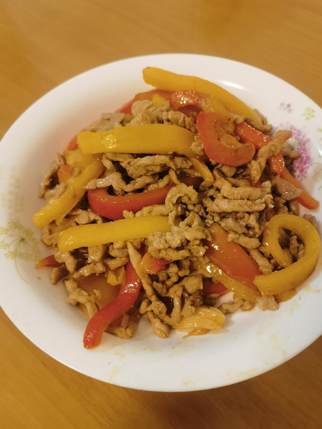 青椒炒肉丝