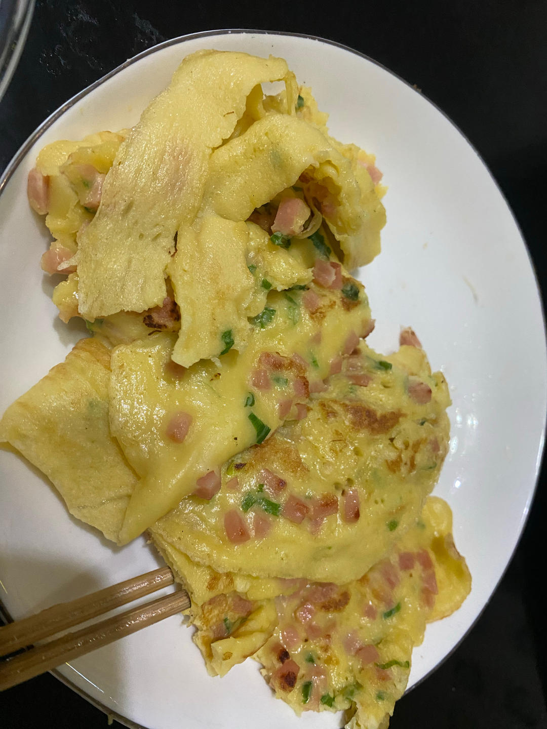 简单快手鸡蛋饼 柔软翻面不破