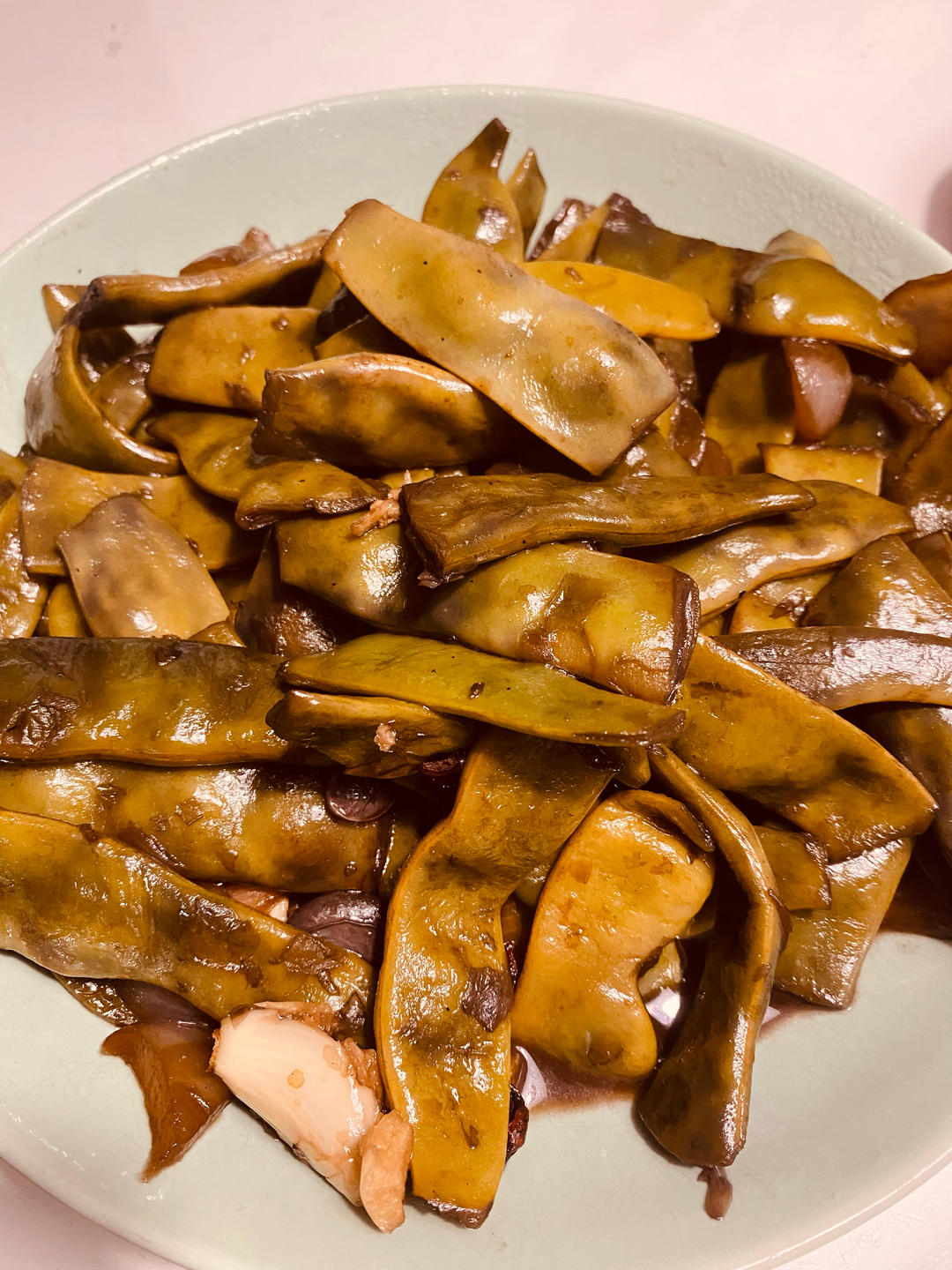 超级好做好吃的【素烧油豆角】