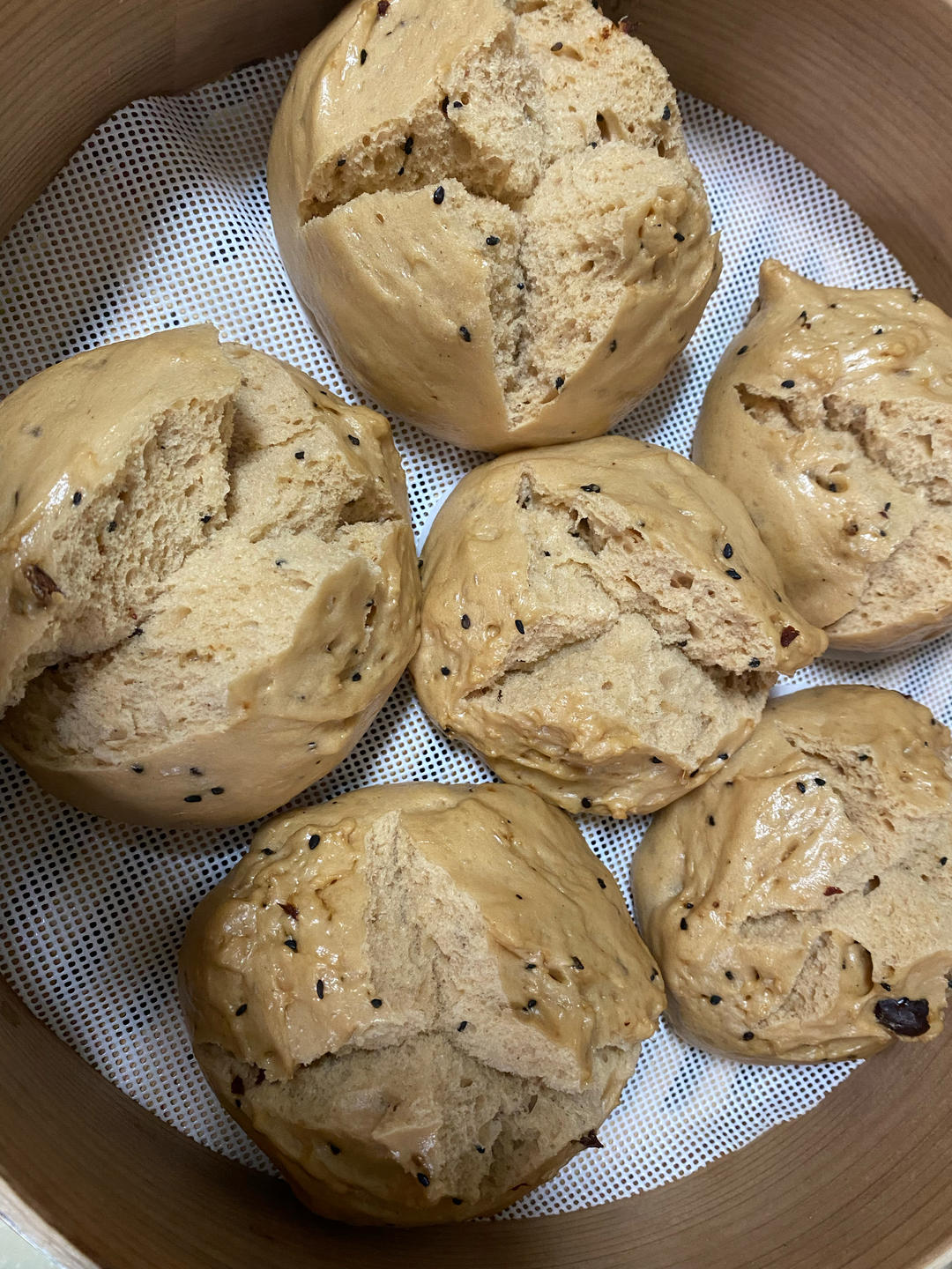 妥妥的红糖开花馒头