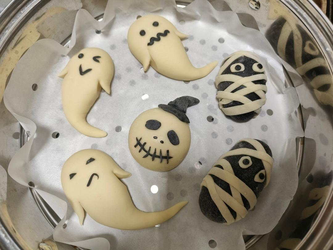 可爱造型馒头 万圣节快乐🎃不给糖就捣蛋👻