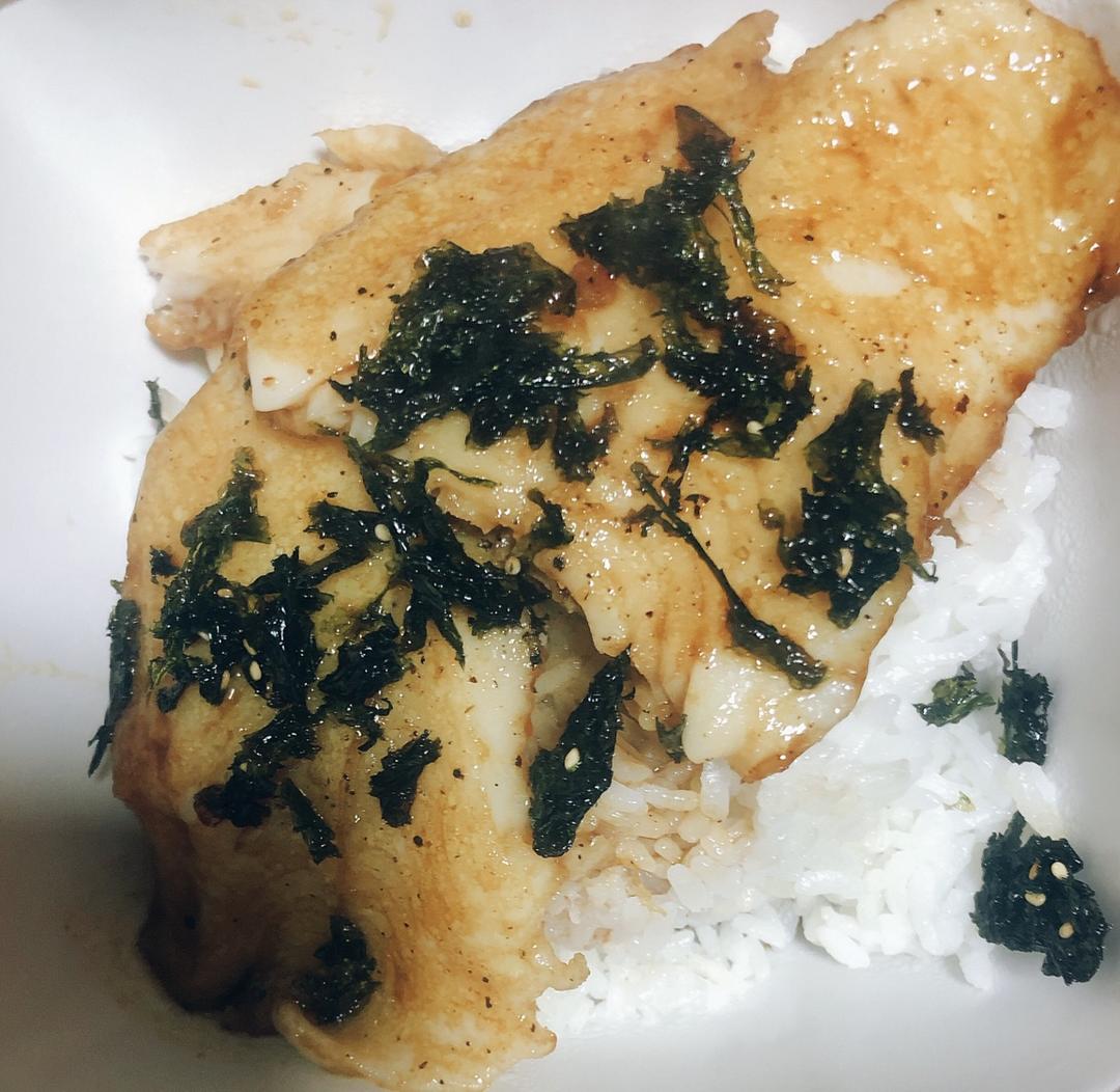 蜜汁巴沙鱼盖饭