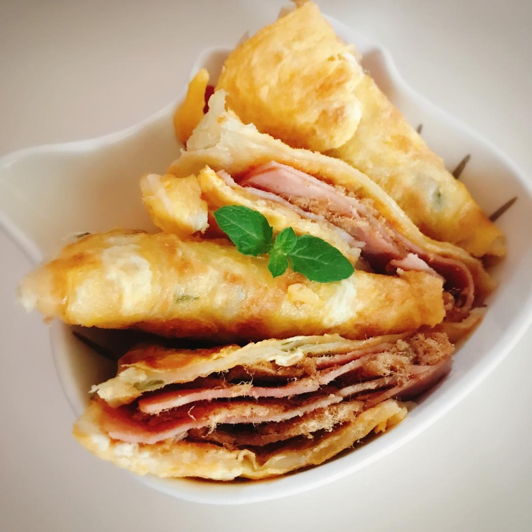 鸡蛋葱油饼                  （更新饼坯保存方法）