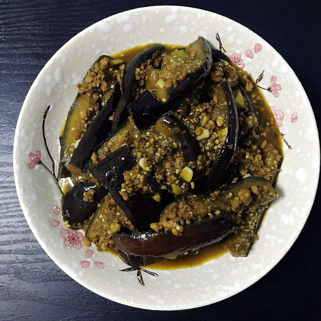红烧肉沫茄子