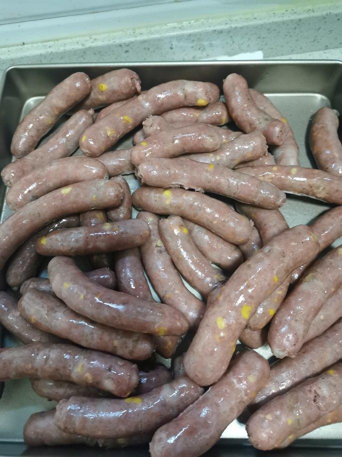 自制Q弹脆皮肠，台式热狗，宝宝香肠