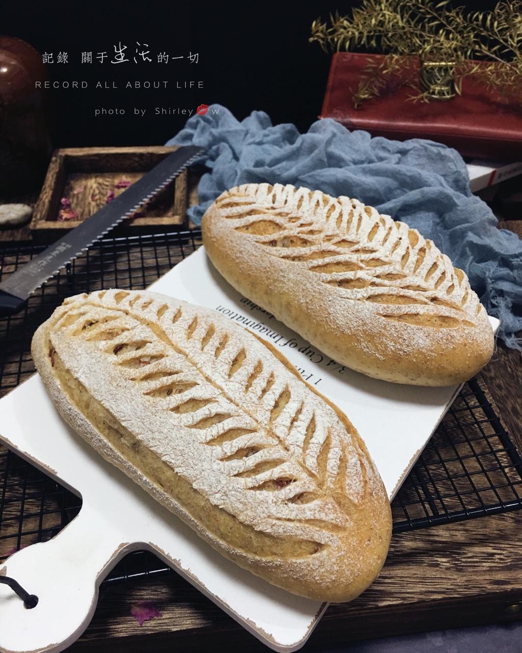 香喷喷的全麦培根面包