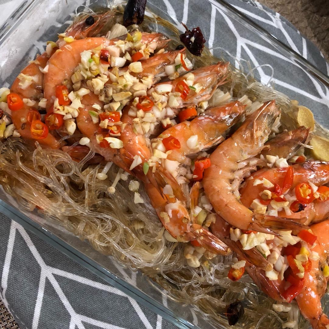 蒜蓉粉丝烤虾