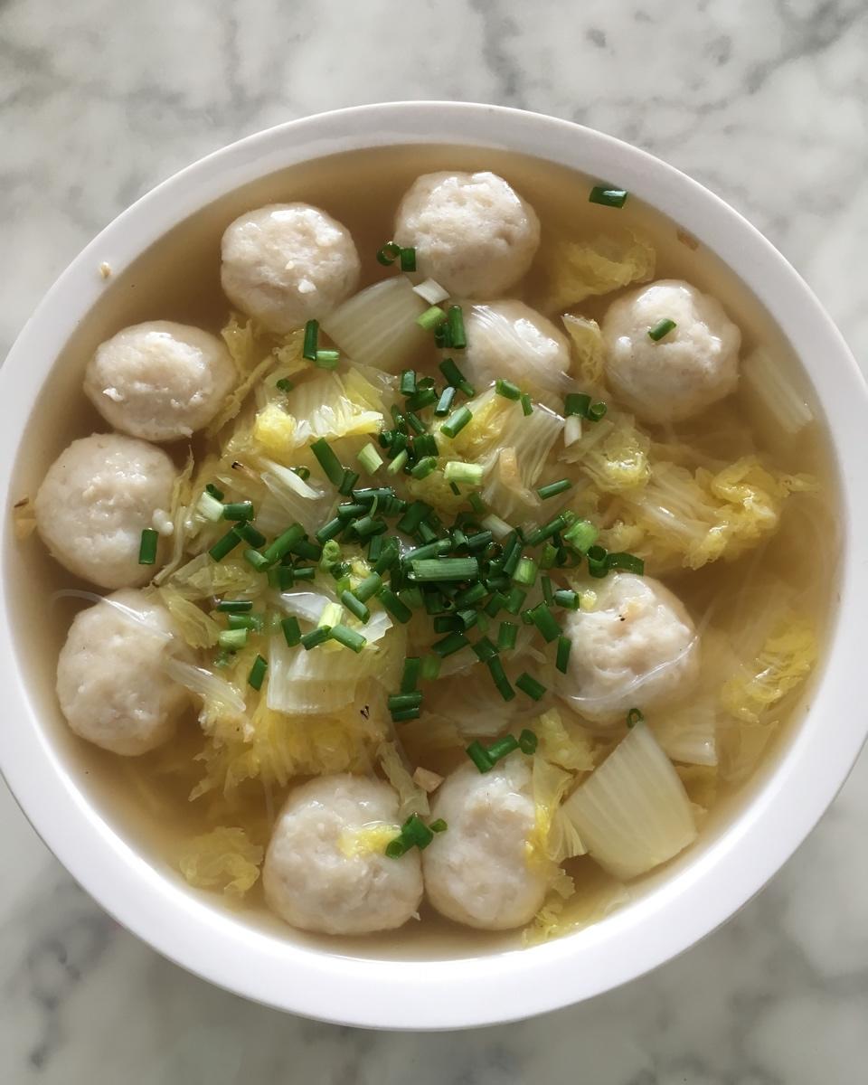 砂锅白菜鱼丸粉丝汤