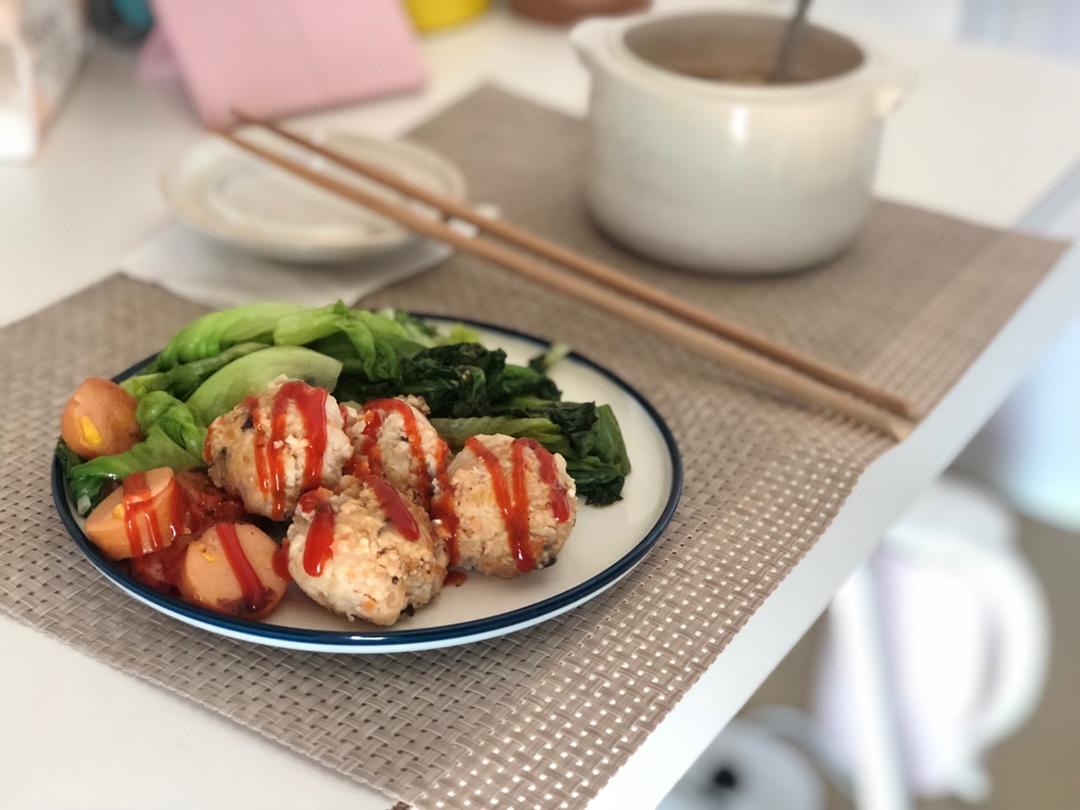 香菇胡萝卜鸡胸肉丸
