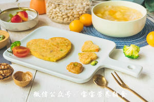 豌豆奶香饼-宝宝辅食的做法 步骤17