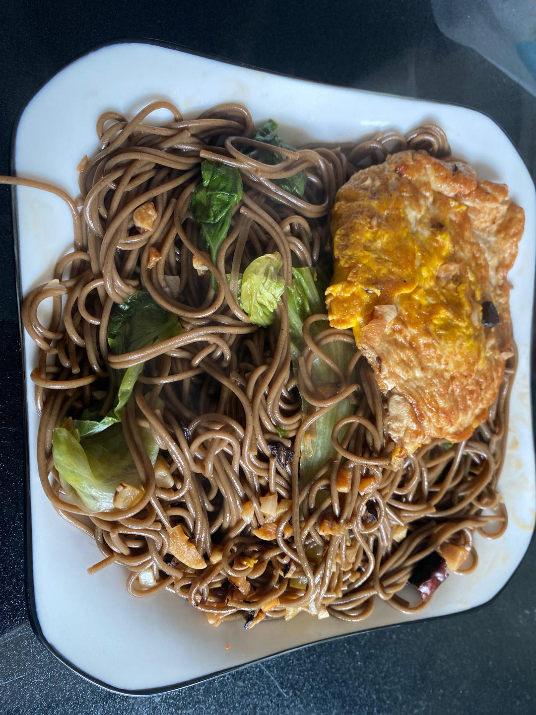 减脂荷包蛋焖荞麦面