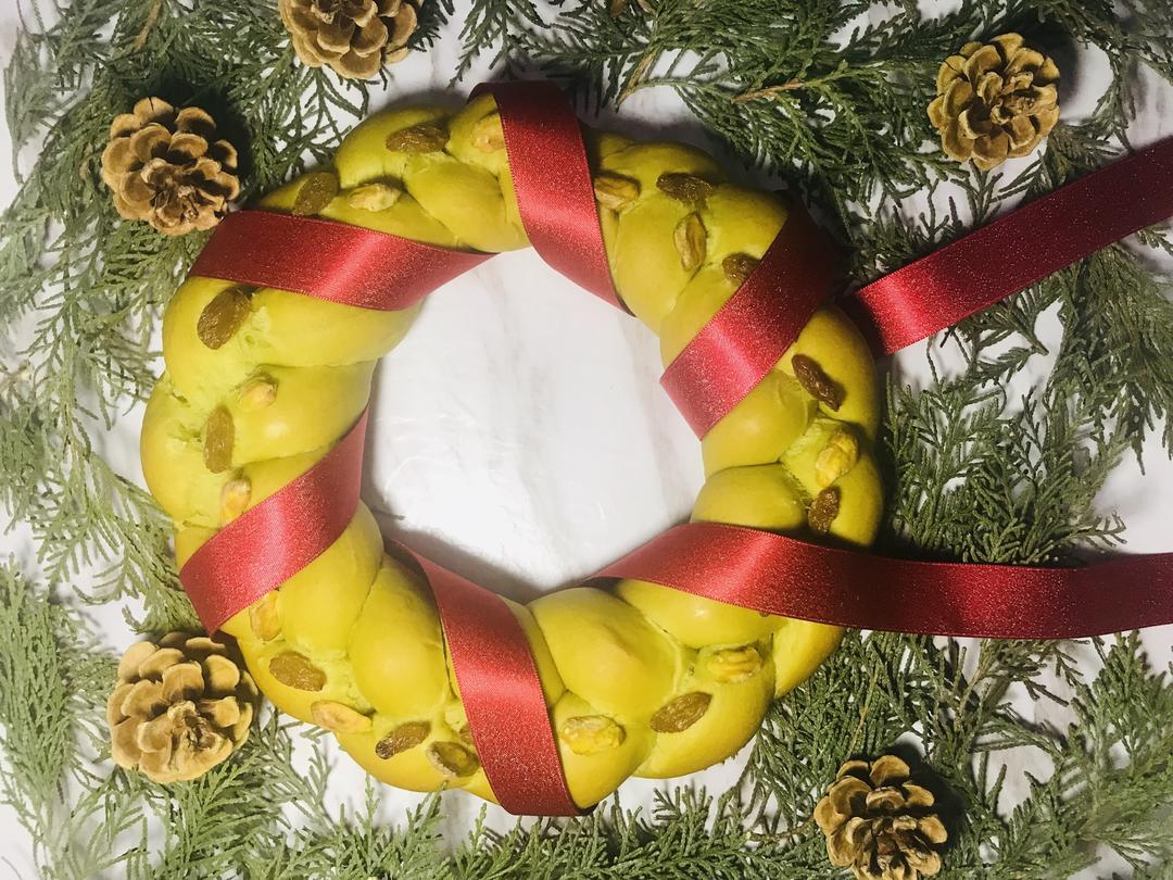 圣诞环面包的做法