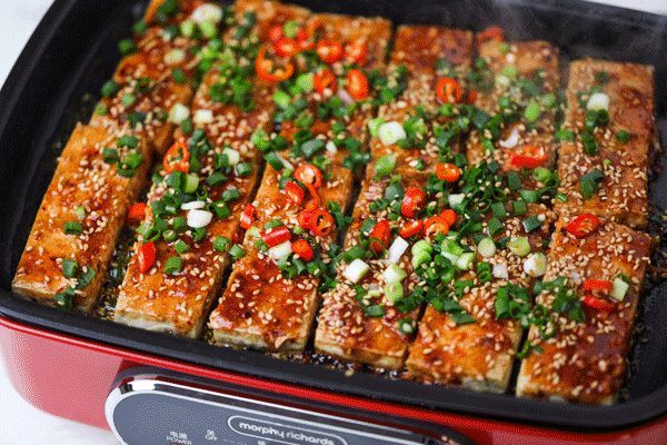 家常铁板煎豆腐