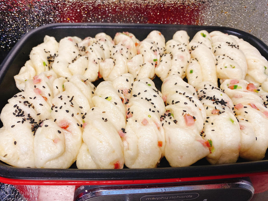 生煎椒盐葱花卷