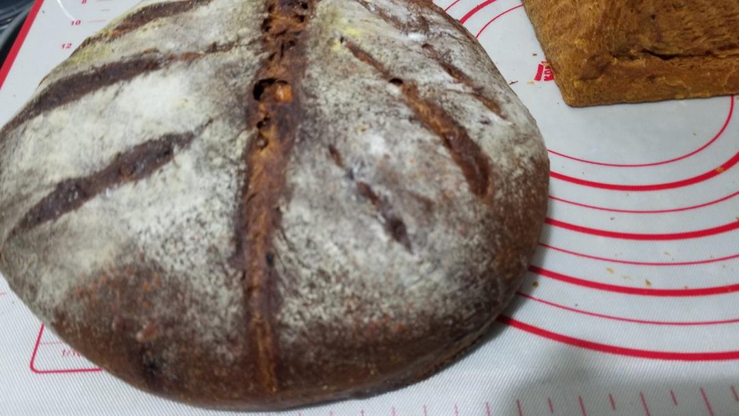 全麦红糖杂果软欧包