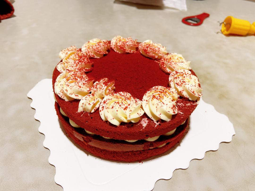 红丝绒蛋糕戚风版
