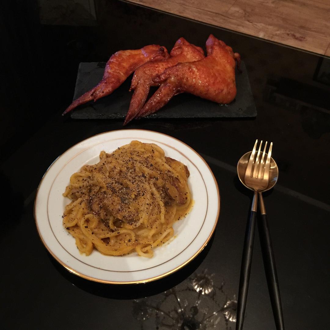 南瓜香肠意面
