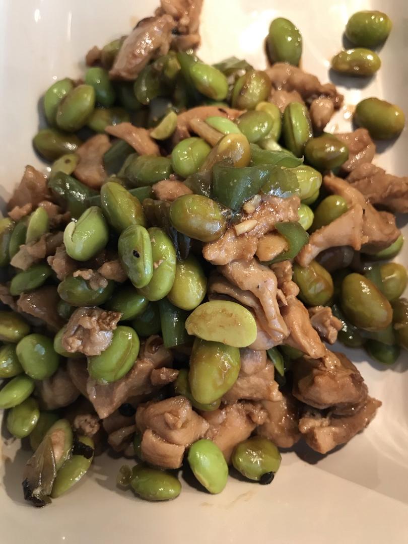 毛豆烧鸡