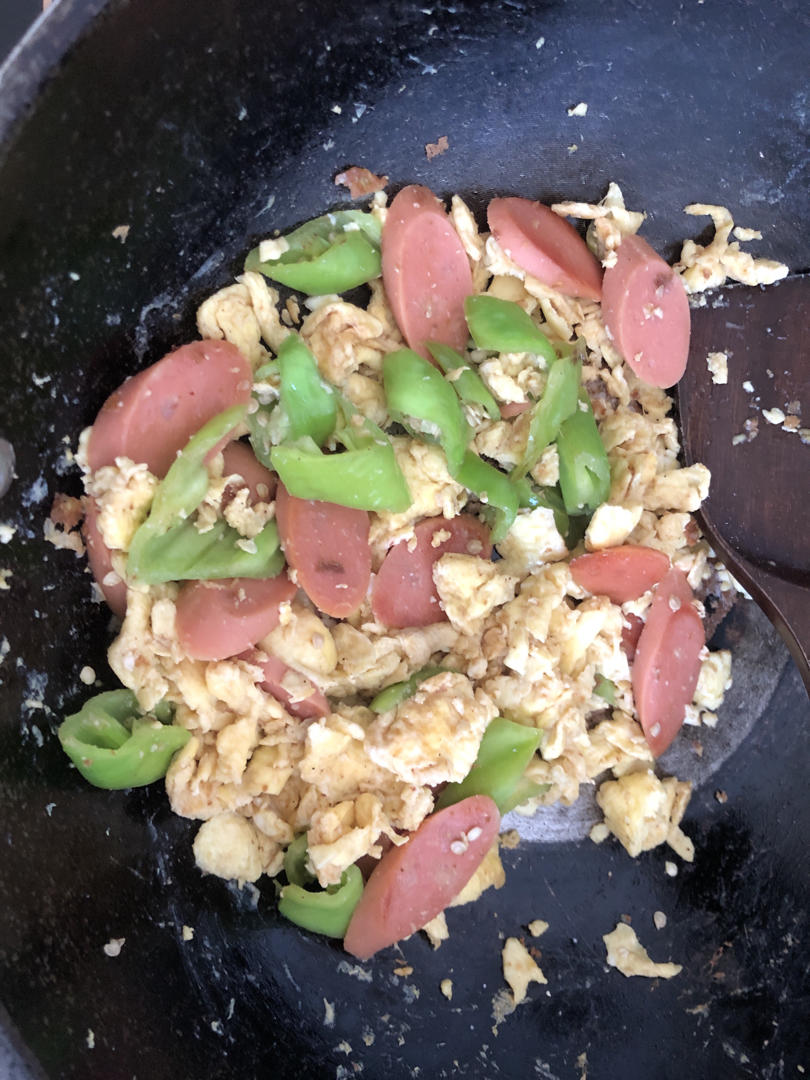 零失败🔥巨好吃又下饭的青椒火腿肠炒鸡蛋🔥