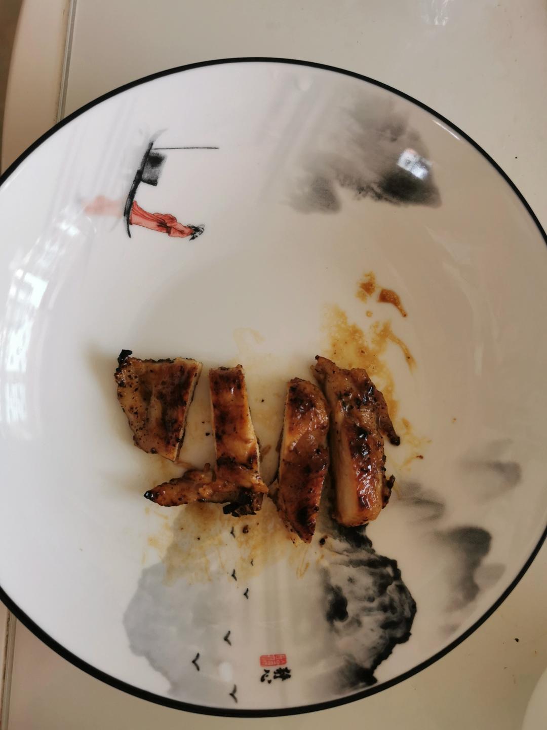 酷炫屌炸天好吃的煎鸡胸肉（香蒜蜂蜜煎鸡胸肉）