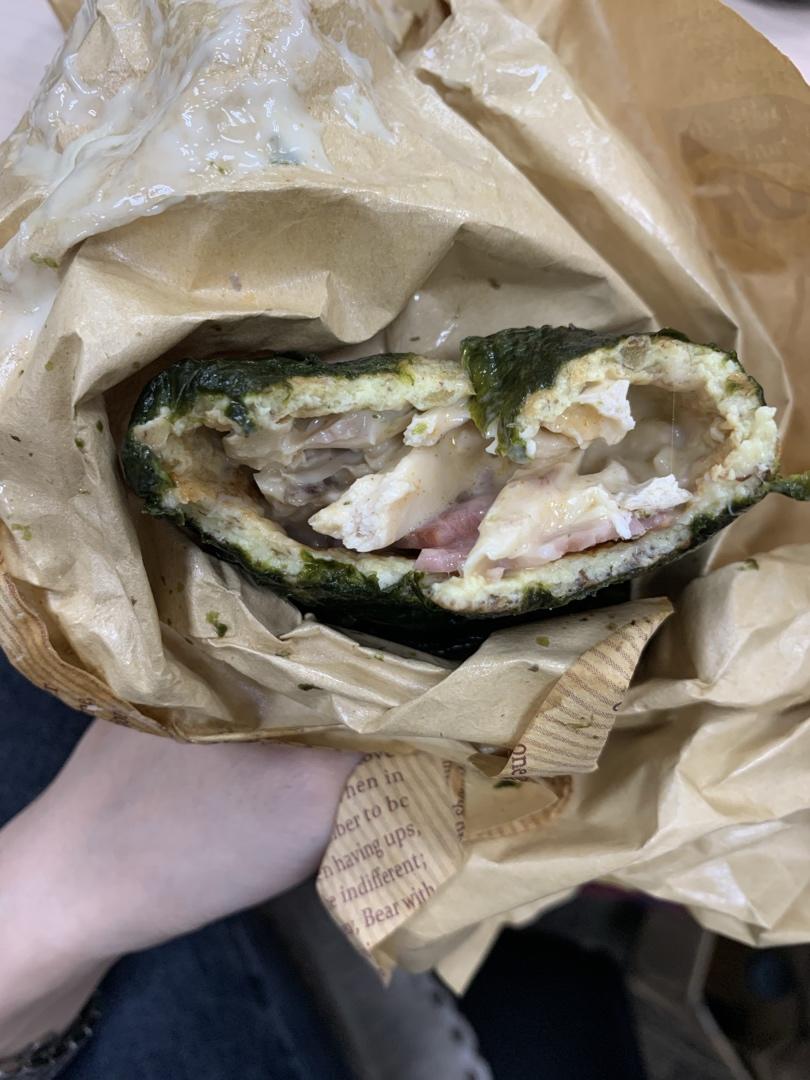 keto生酮低碳鸡蛋卷饼