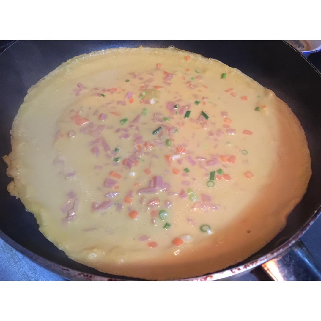 懒猫啦啦做的葛根粉鸡蛋饼