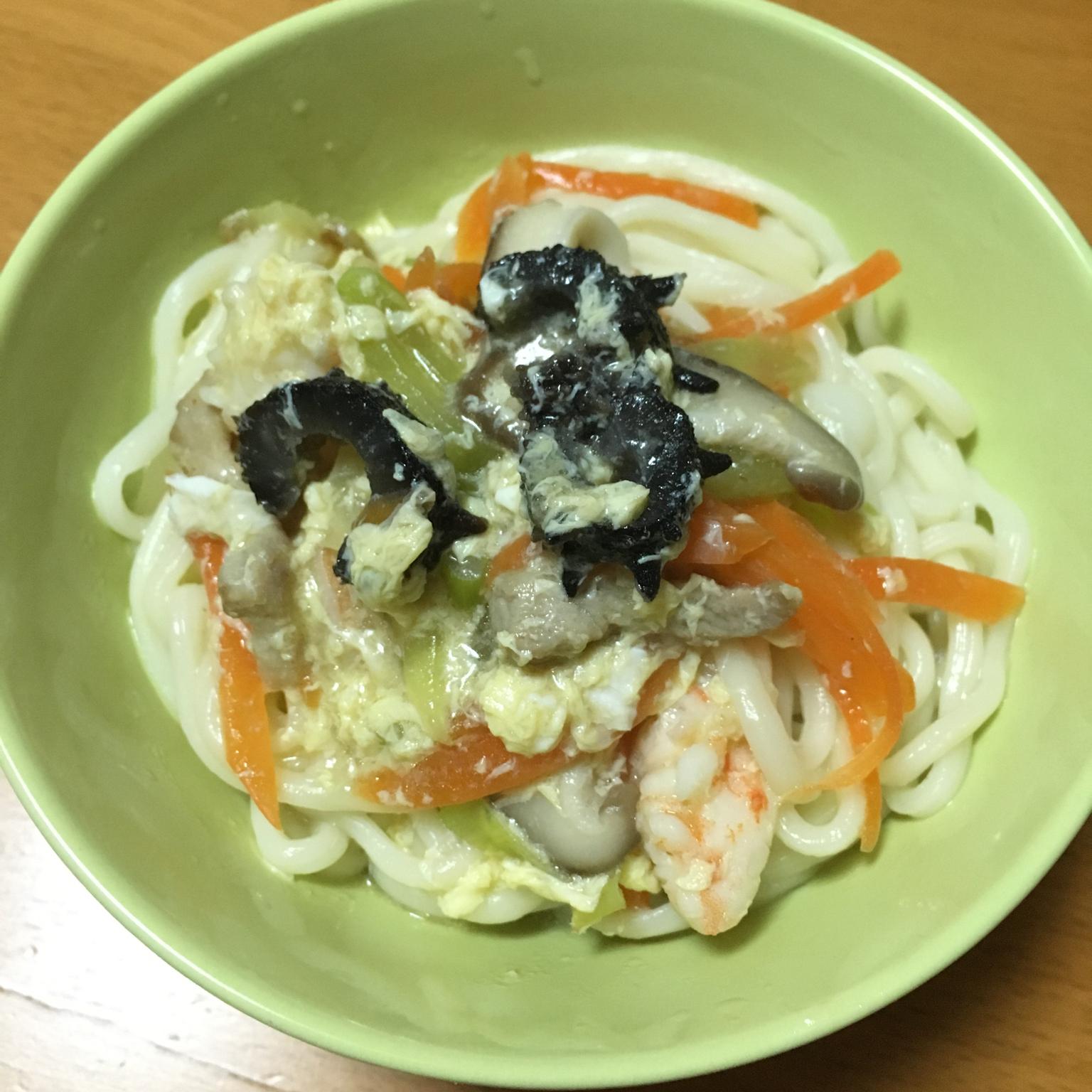 海参鲜虾鲜蔬面