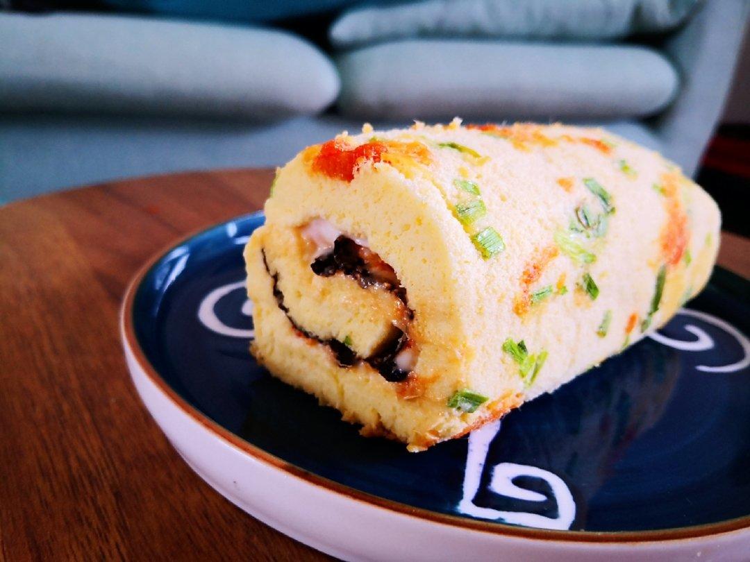 香葱肉松肥蛋糕卷～