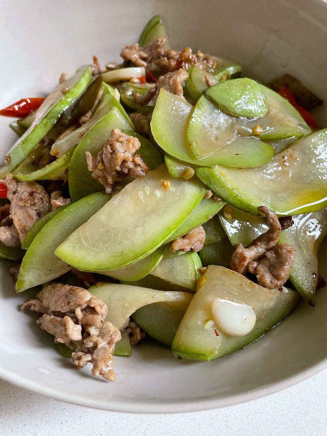减脂系列——付子瓜炒肉末