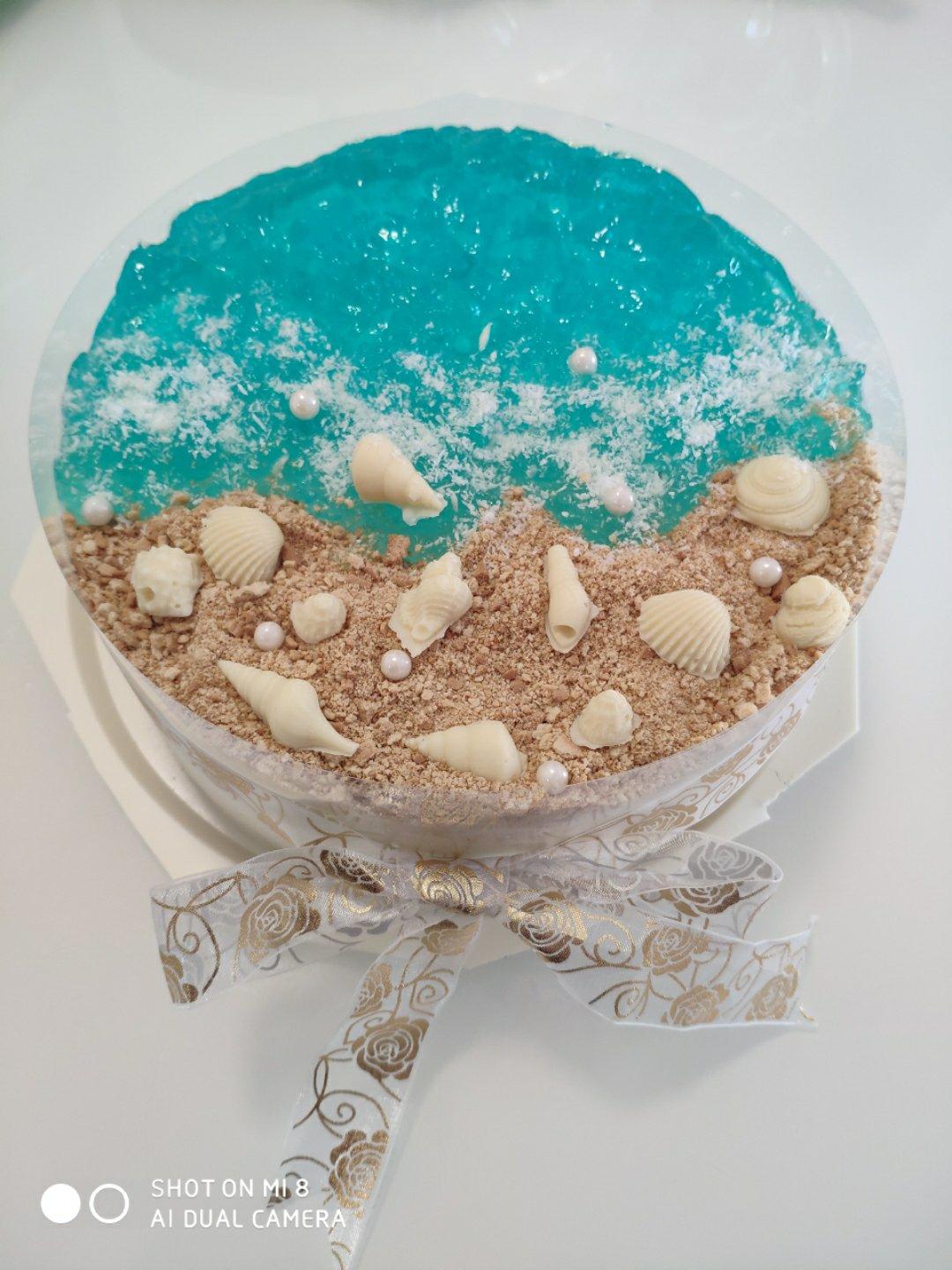 海洋椰风 慕斯蛋糕（8寸)