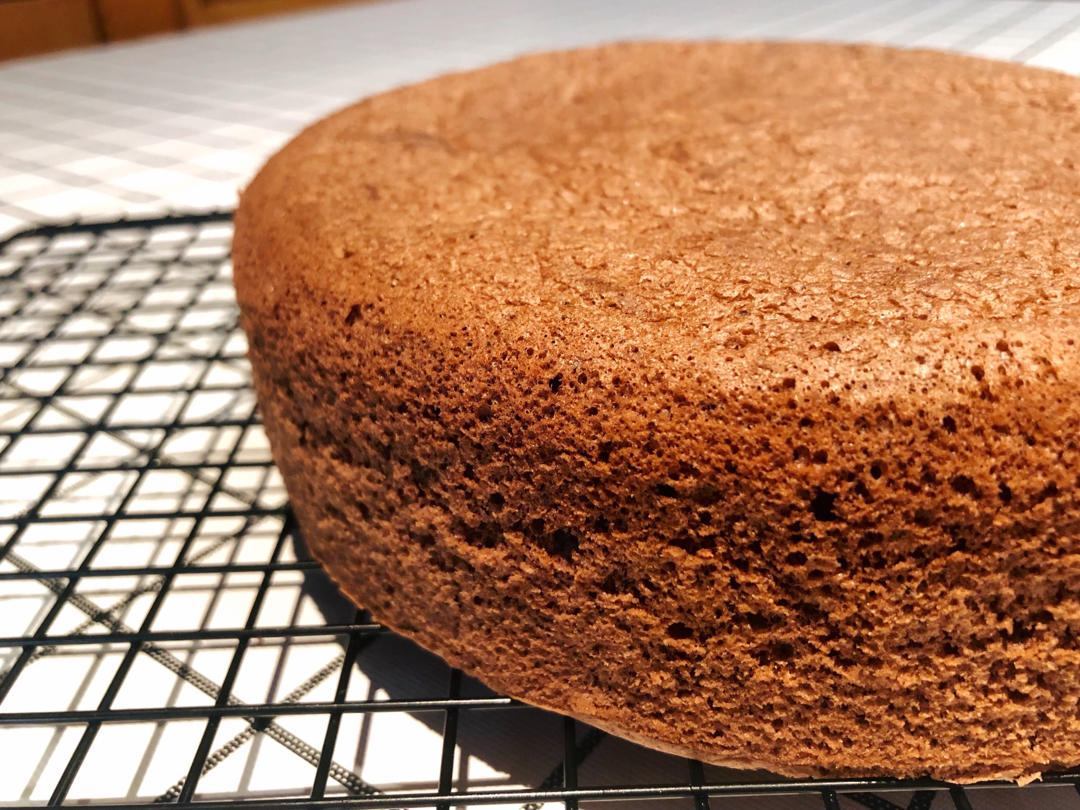 八寸可可粉巧克力戚风蛋糕