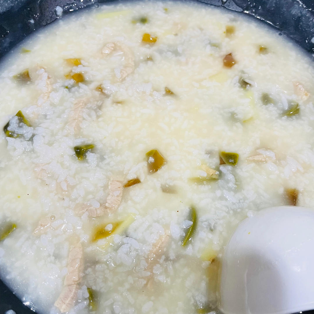 十五分钟快手之香滑皮蛋瘦肉粥(附五分钟电饭煲电压力锅更快捷方法)