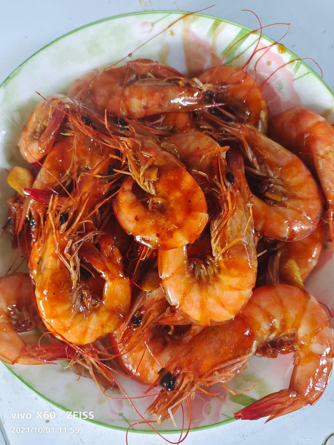 不再吃白灼虾（蒜香大虾）