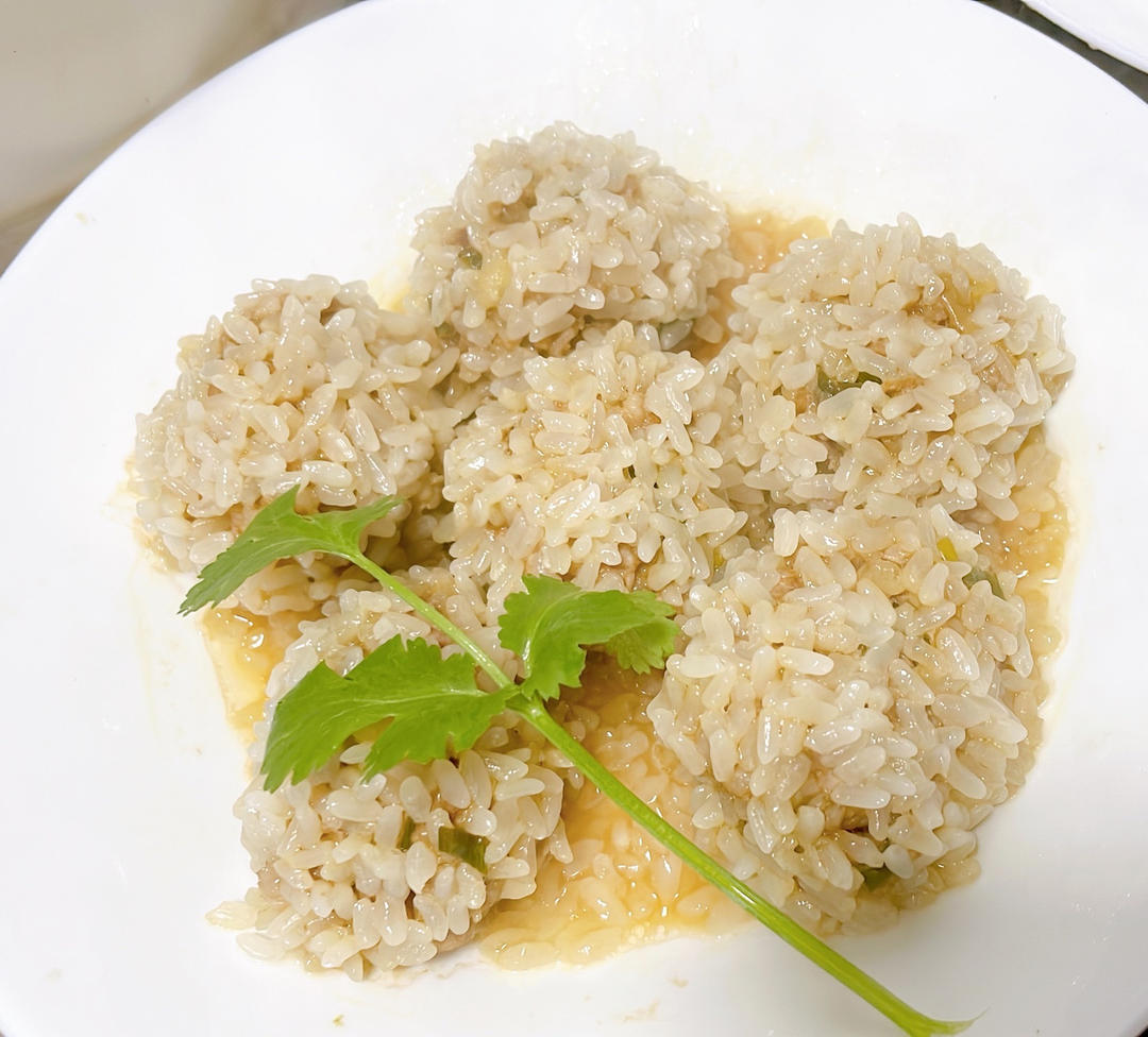 糯米珍珠丸子，年夜饭必备菜，快手蒸菜