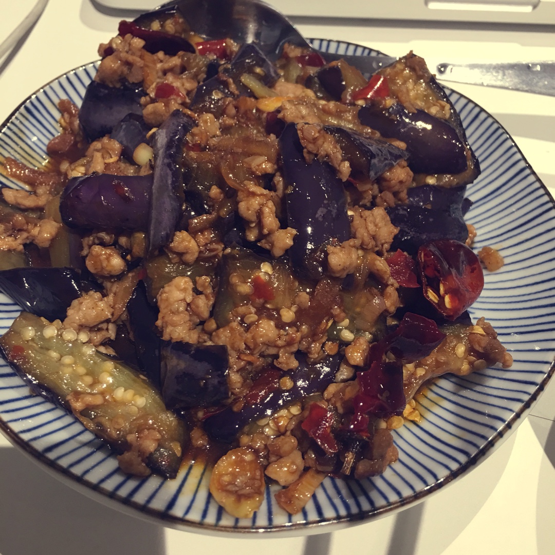 红烧肉沫茄子