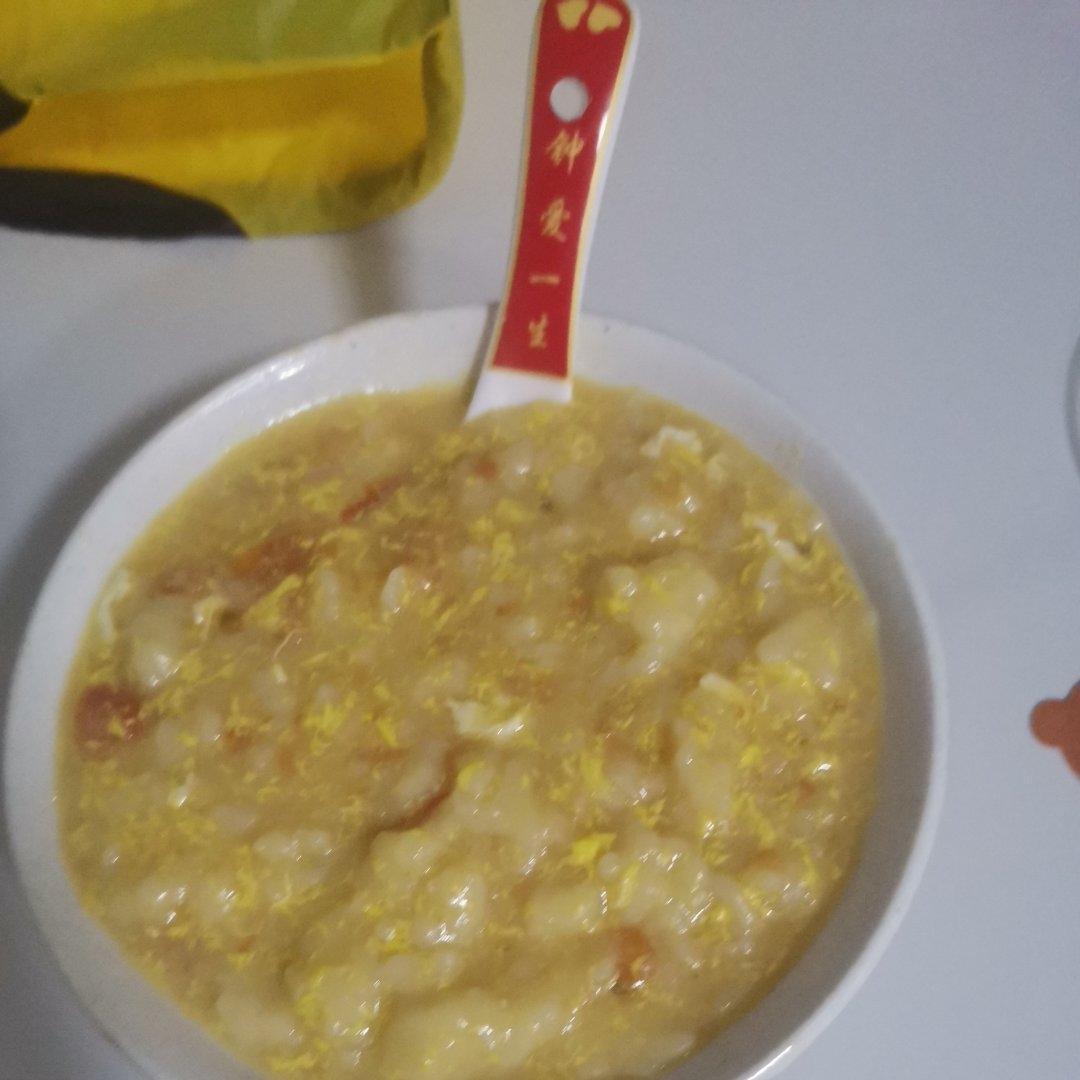番茄面疙瘩汤       不用揉面，嫩，有嚼劲