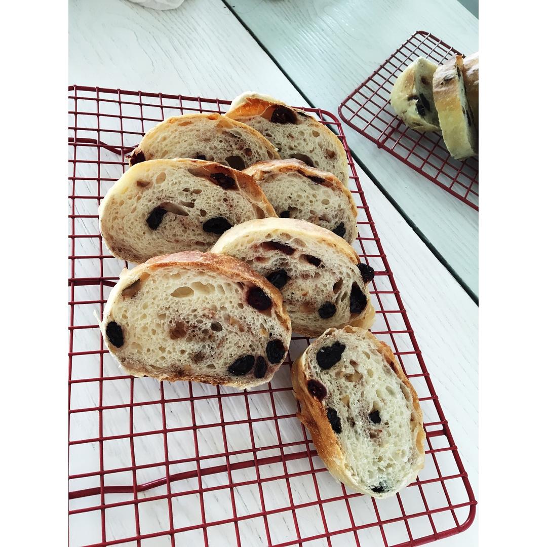 无油无糖全麦果干面包
