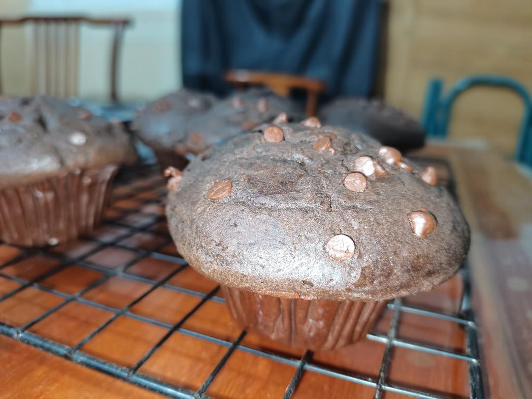 在家做巧克力蘑菇头麦芬蛋糕🍫