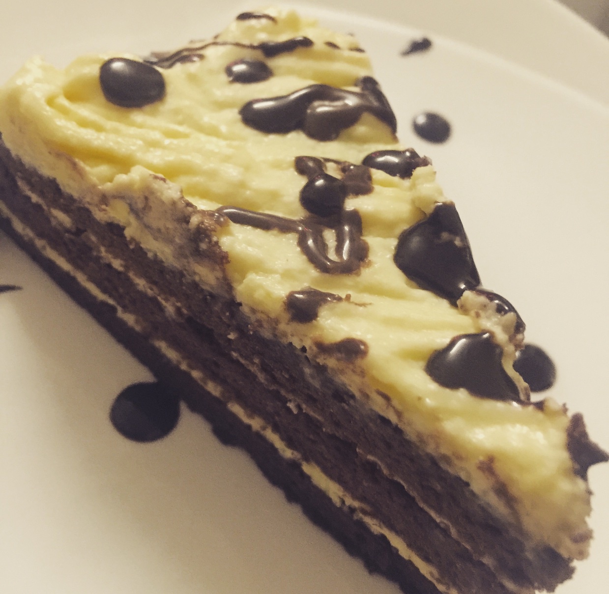 乳酪巧克力方形蛋糕