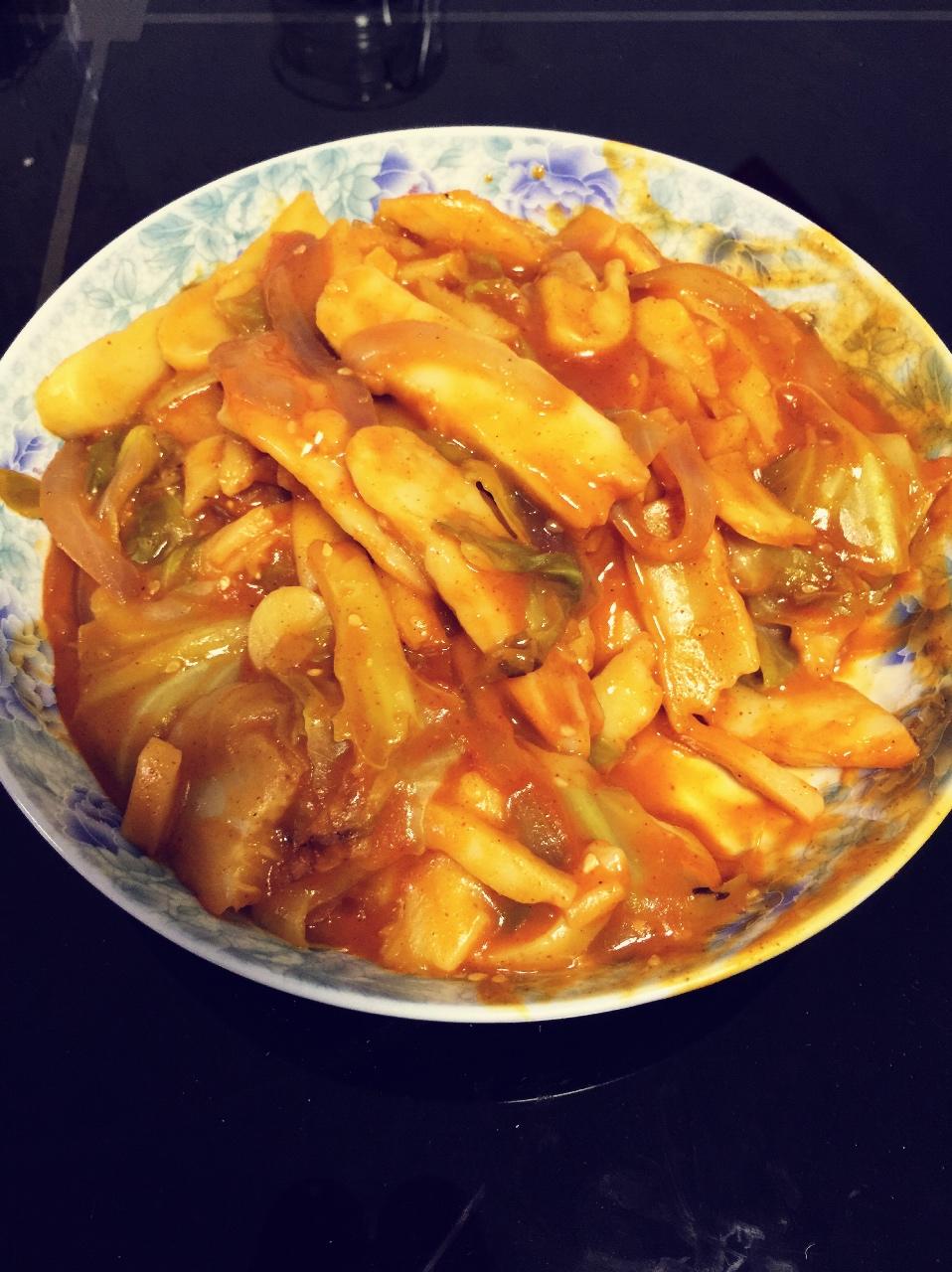 韩式辣炒年糕（or网红芝士套路之芝心年糕）