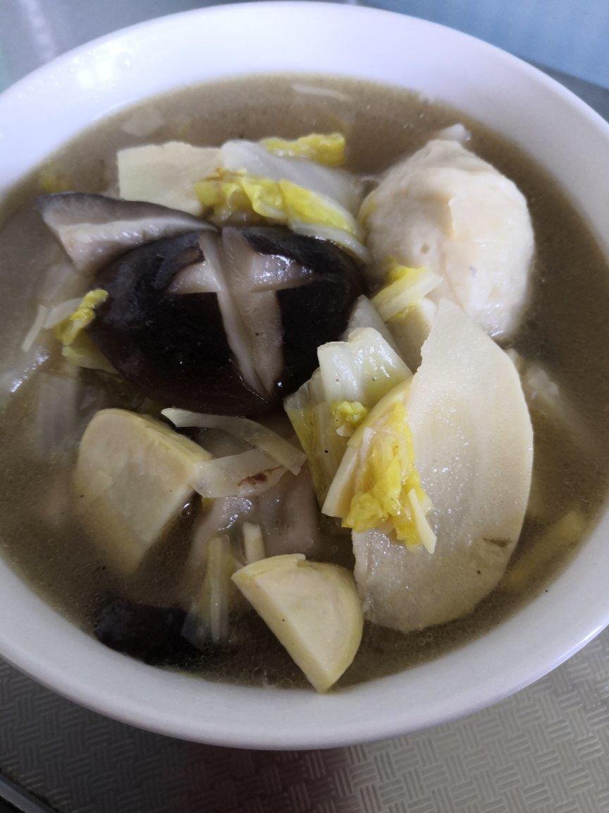 白菜香菇汤
