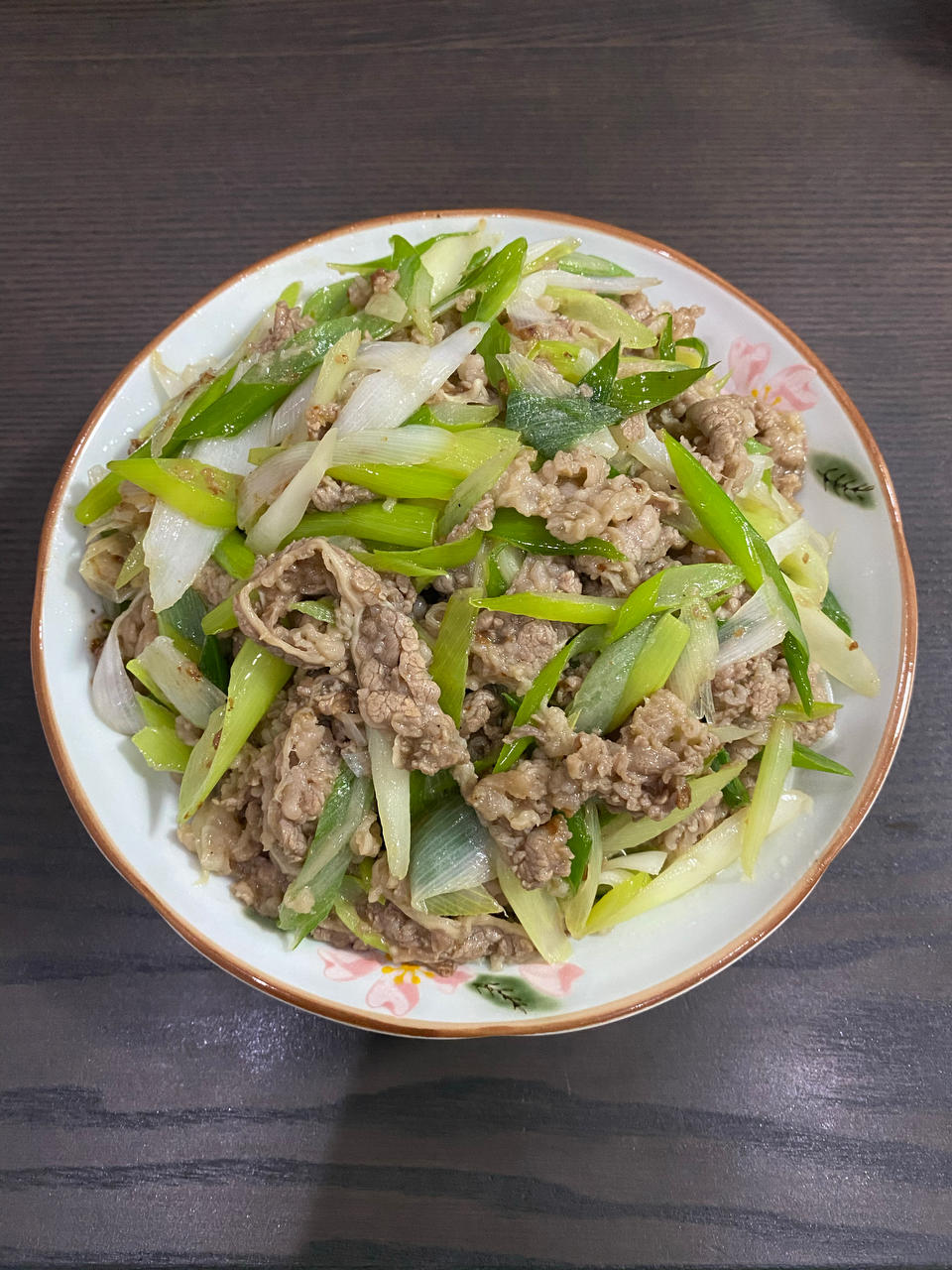 大葱炒嫩牛肉