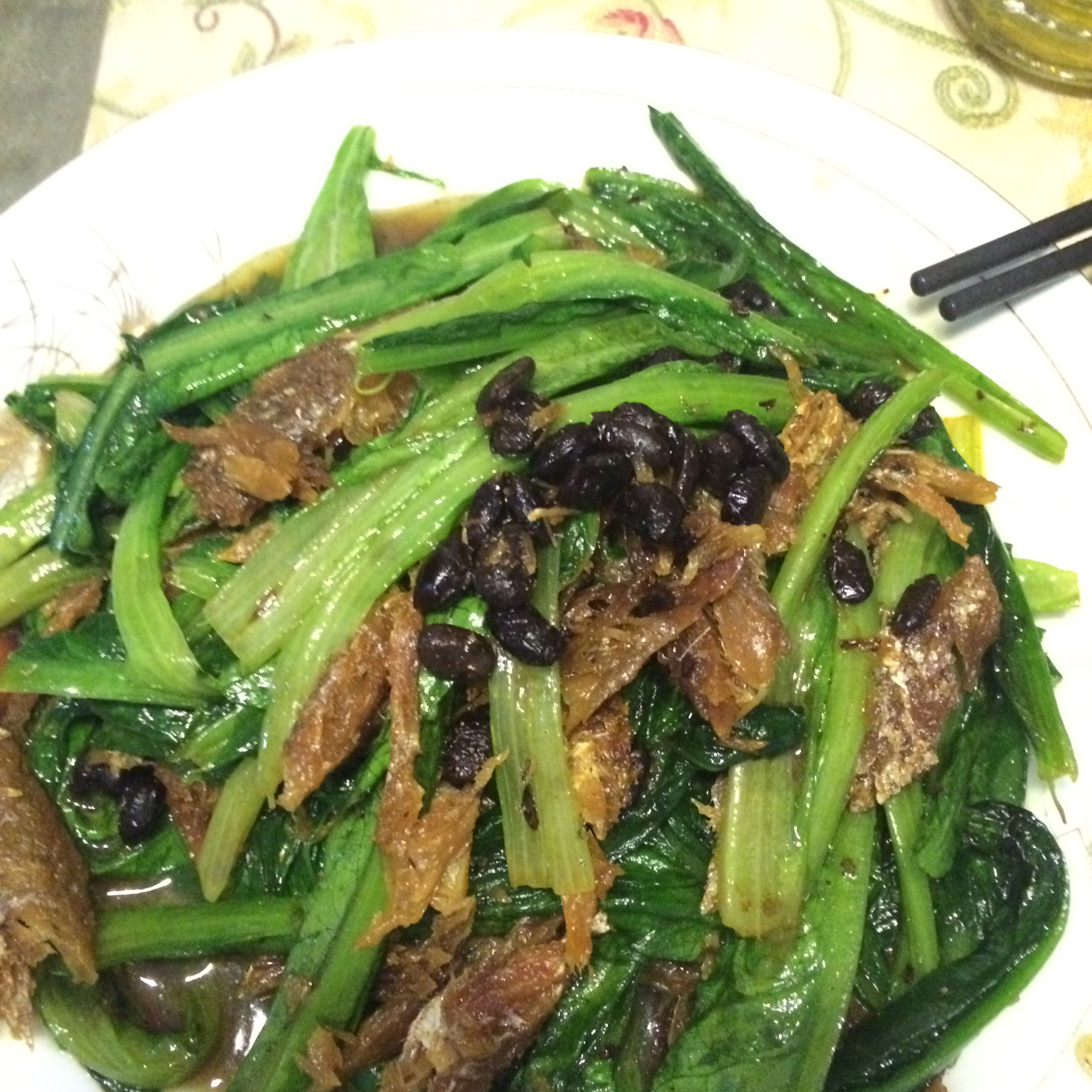 豆豉鲮鱼油麦菜