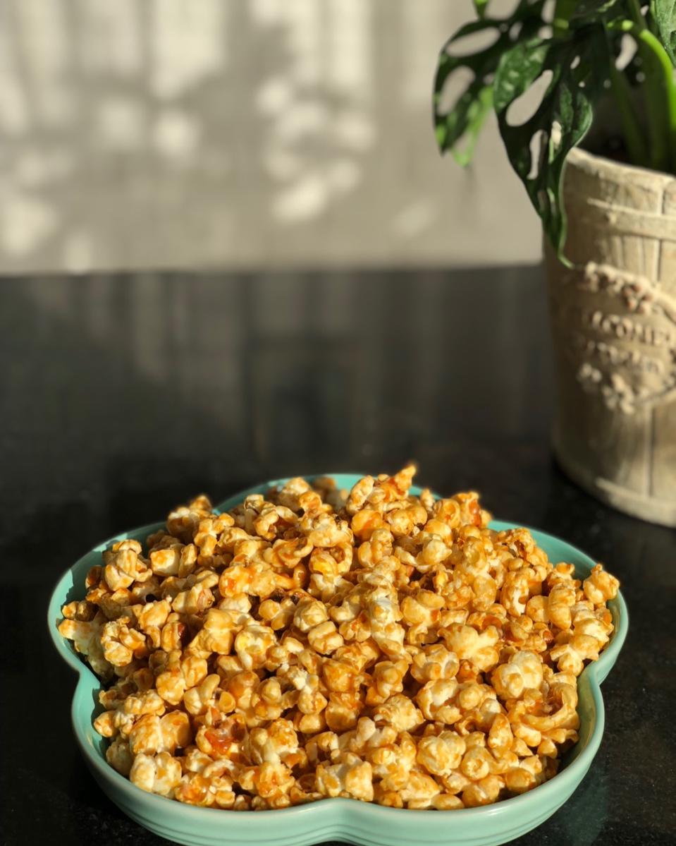 春节零食自制焦糖爆米花 Caramel Popcorn