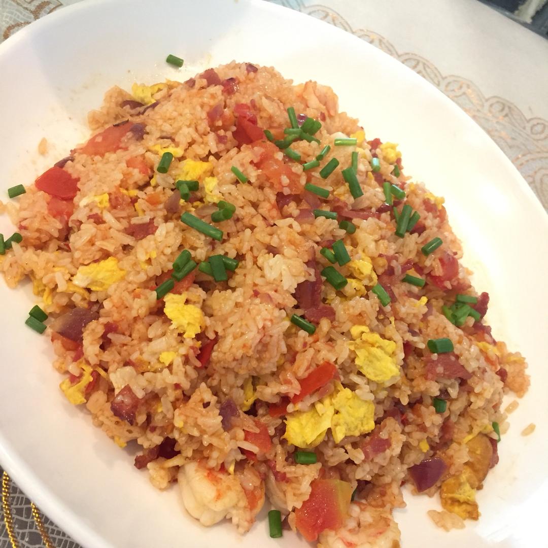 【番茄虾仁炒饭】
