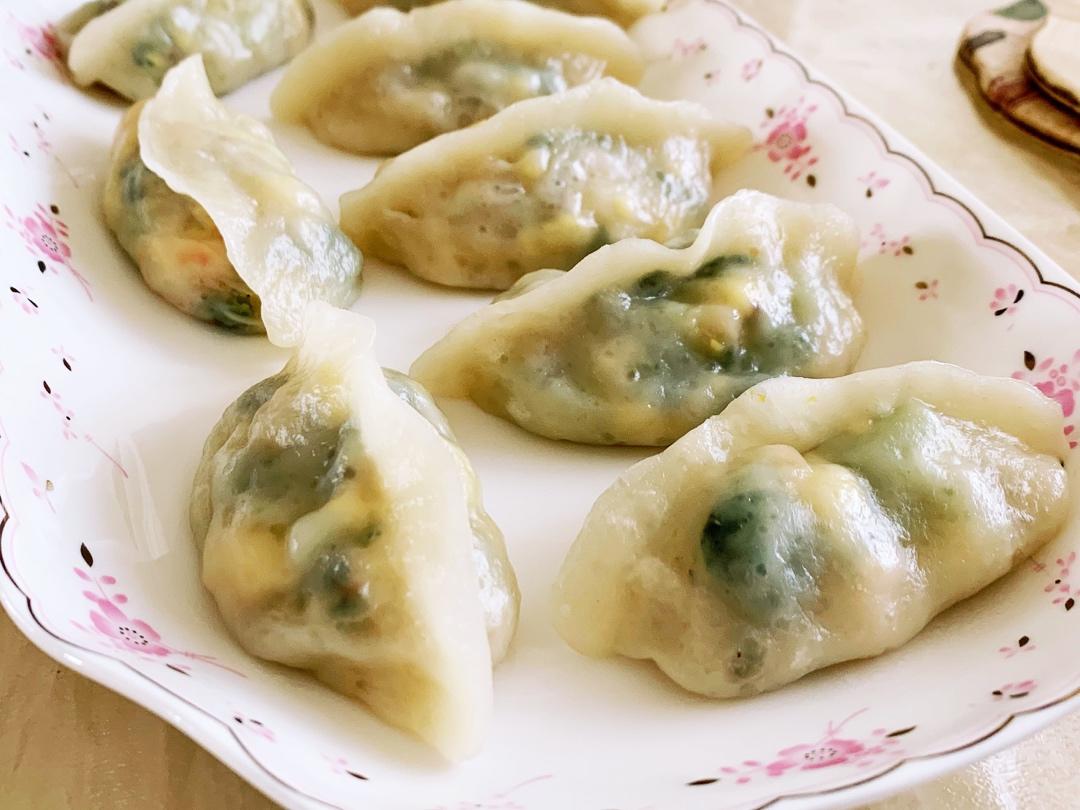 鲜虾青菜水晶饺【曼食慢语】