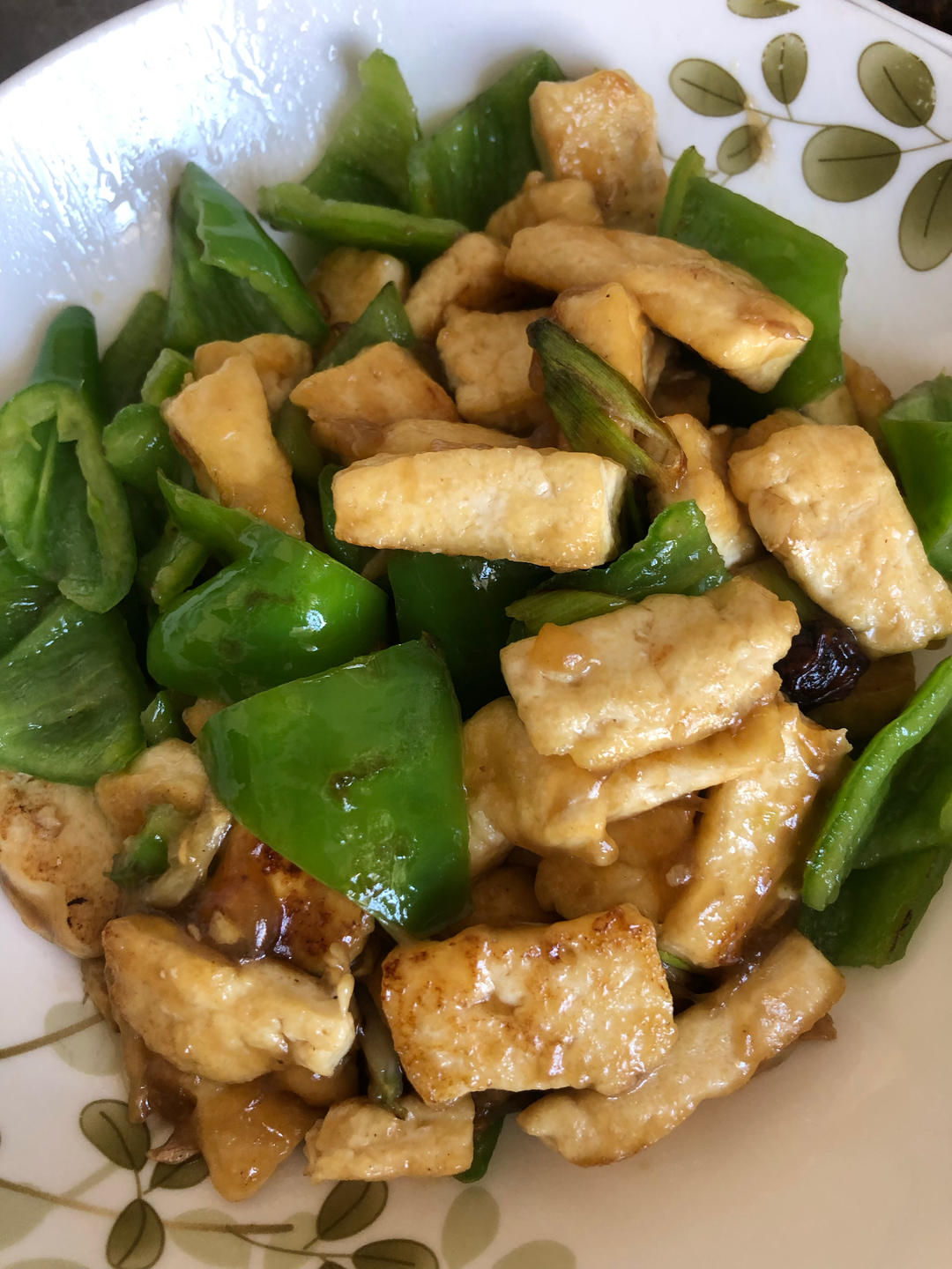 青椒炒豆腐