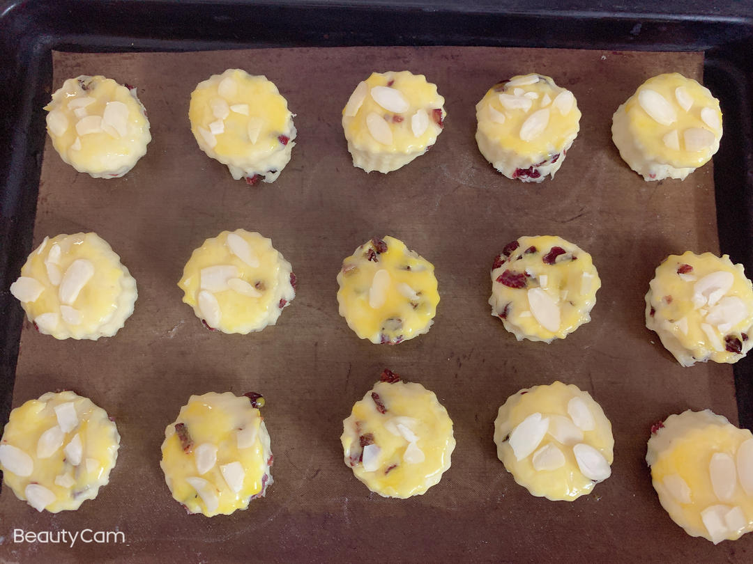 【司康控】无泡打粉的蔓越莓司康